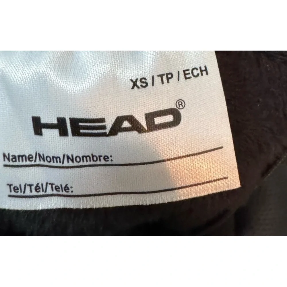 Head KIDS YOUTH Winter Ski Gloves Black Zippered Sides Very‎ Soft Lining XS